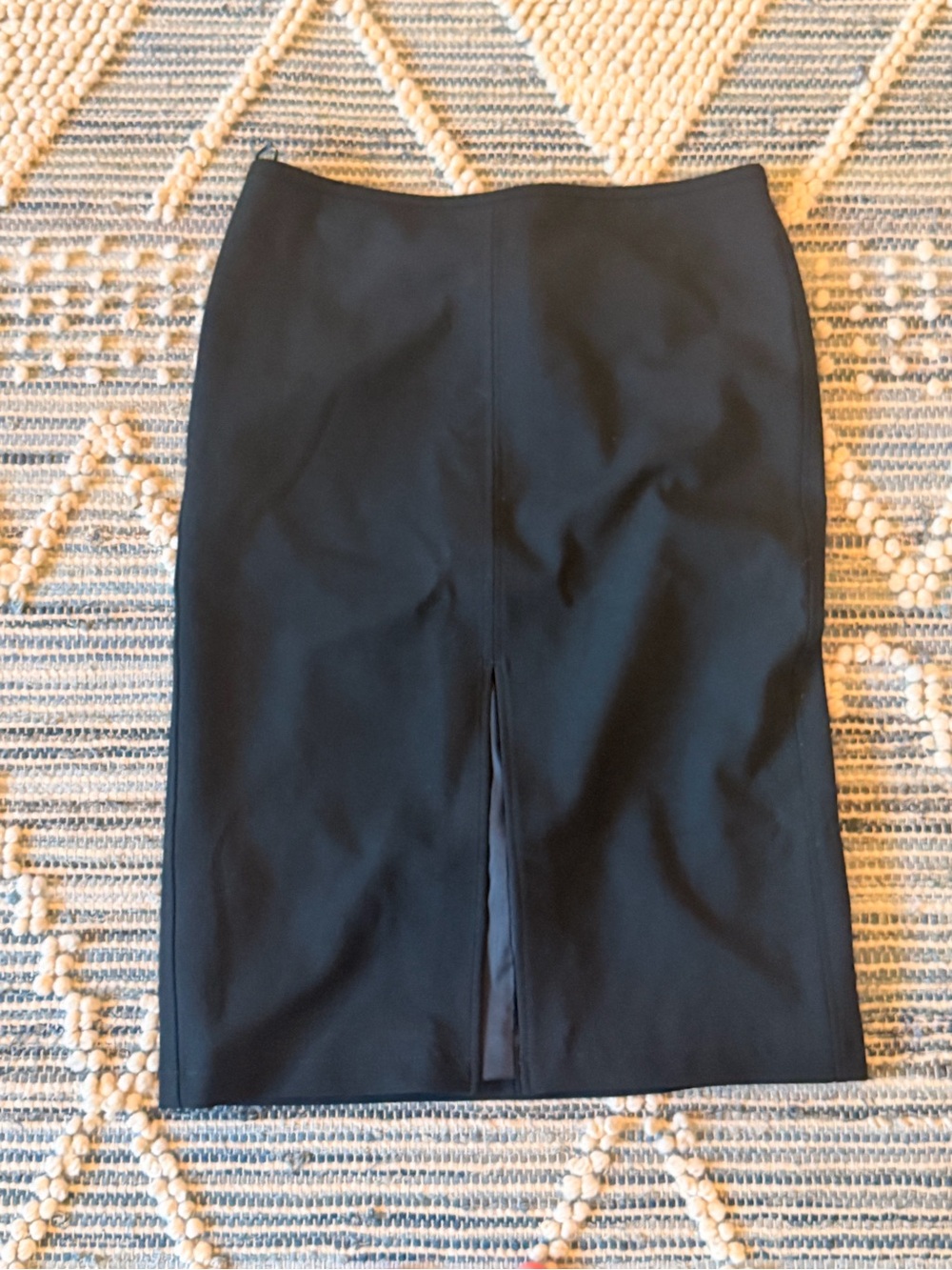 J. Crew Black Pencil Skirt with Back Vent